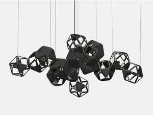 WELLES CENTRAL - LED vegan leather pendant lamp _ GABRIEL SCOTT